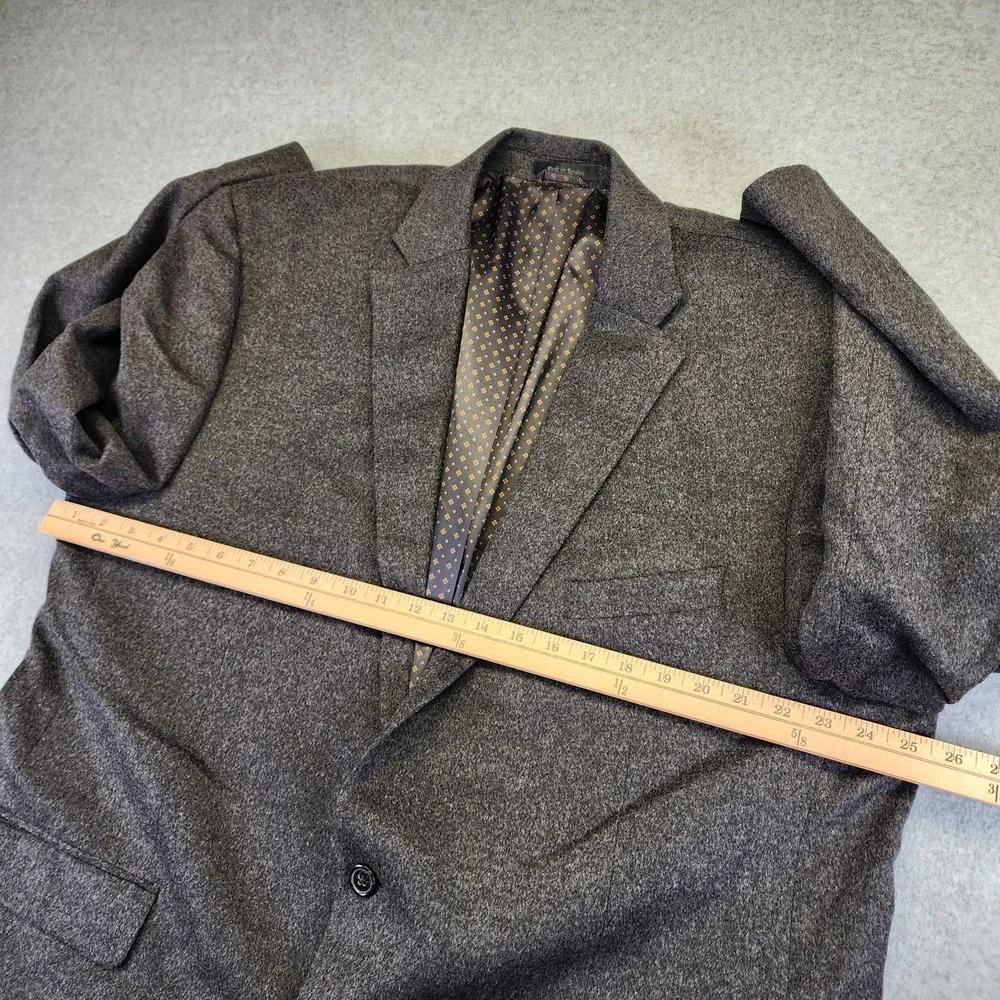 Lauren Ralph Lauren Mens 50L Gray Silk Wool Cashmere Blazer Sport Coat Jacket